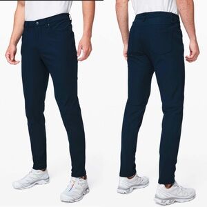 Lululemon ABC Slim Warpstreme Navy - 32 (shortened hem)